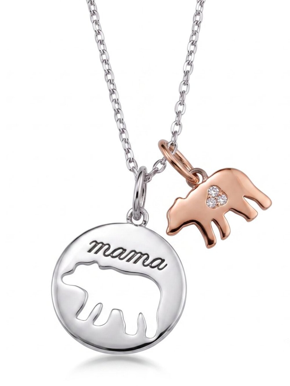 Mama Bear Necklace, Charmed Aroma Mama Bear Mothers Day Collection